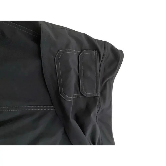 Athleta Black Elastic Waist Pull On Pleated Mini Skirt Size 10 - Picture 6 of 9